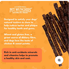 Pet Munchies Chicken and Sweet Potato Stick Dog Treat 90g (exc 20% tax)