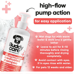 Pet Antiseptic Chlorhexidine Medicated Shampoo 500ml excl. 20% VAT)