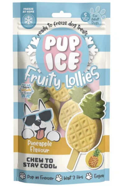 Pup Ice Pineapple Fruity Lollies - Pack (3 Lollies) excl. 20% VAT)