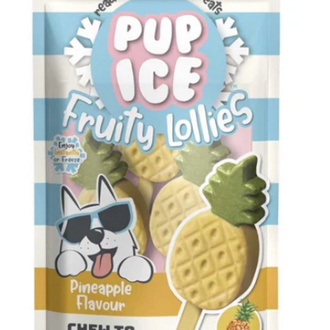 Pup Ice Pineapple Fruity Lollies - Pack (3 Lollies) excl. 20% VAT)