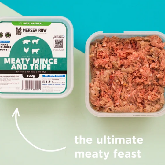 Meaty Mince & Tripe Raw Dog Food - 500g