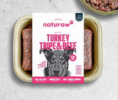 NATURAW Free Range Turkey, Tripe & Beef  OFFAL FREE - 500g
