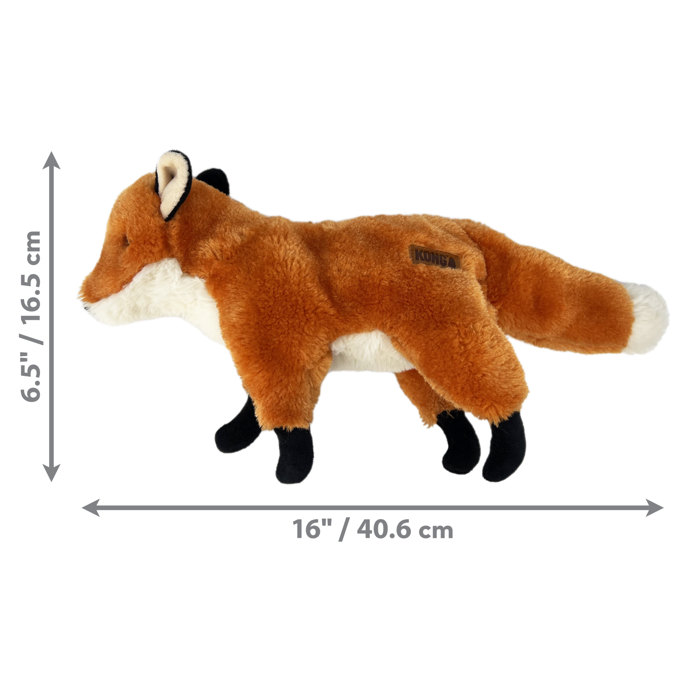 KONG® Wild Low Stuff Fox