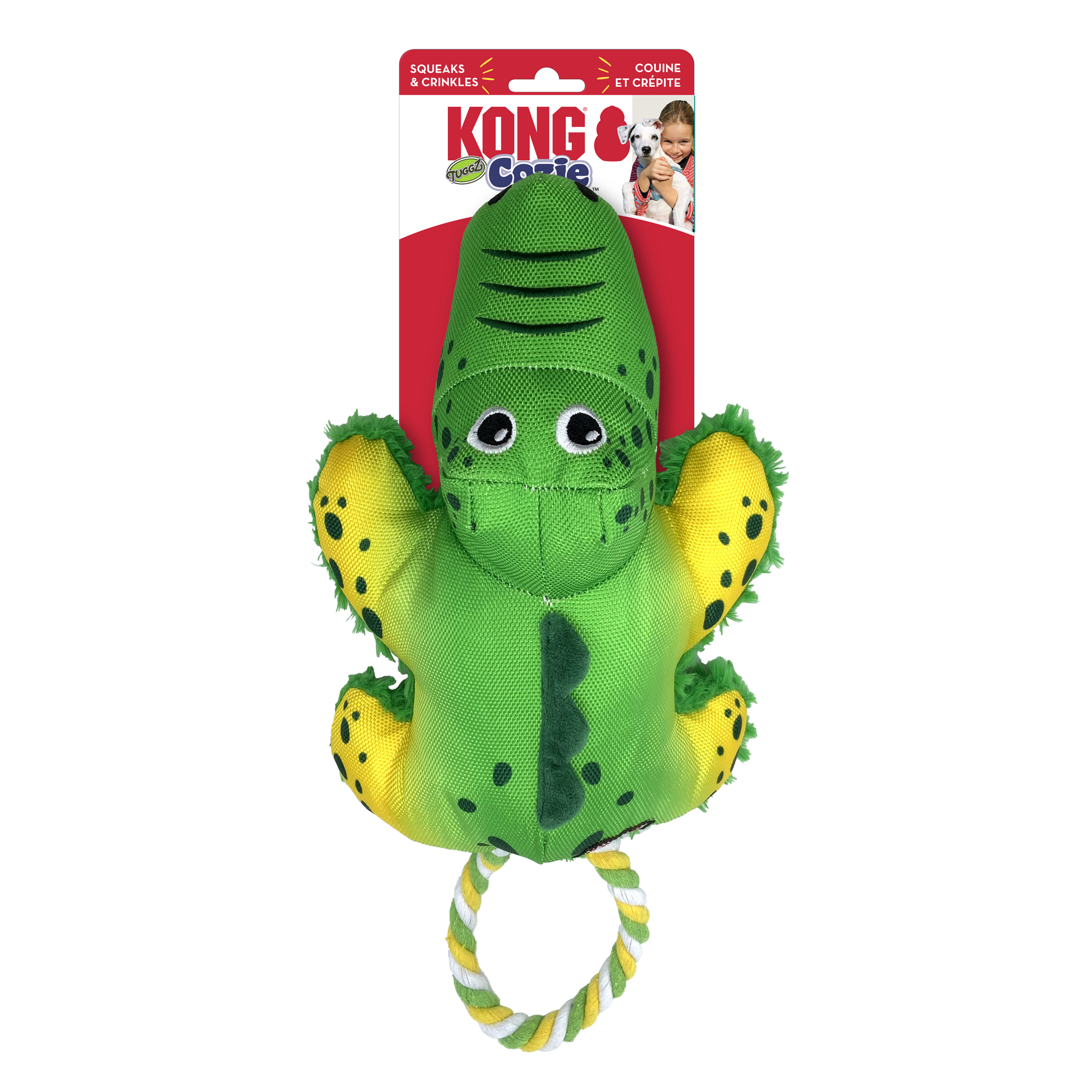 KONG® Cozie Tuggz Alligator
