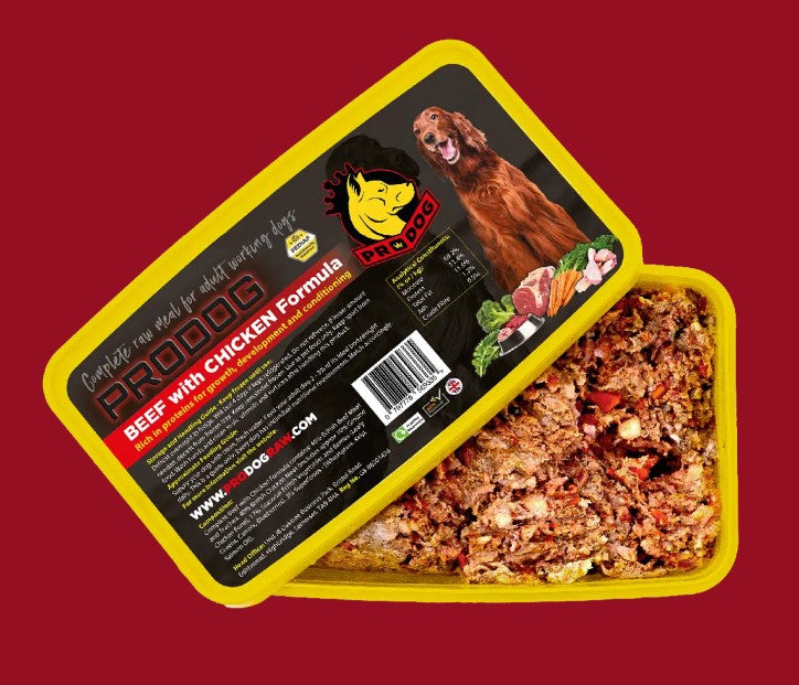 Complete Beef and Chicken Raw Dog Food Meal