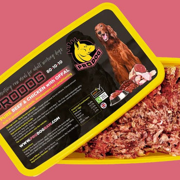 Pure Beef and Chicken with Offal 80:10:10 Dog Food Meal