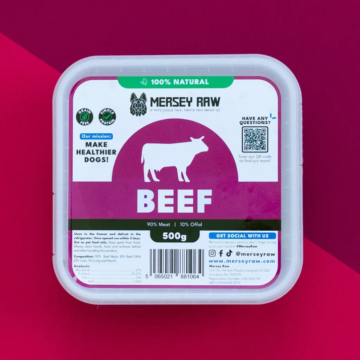 Beef Raw Dog Food - 500g