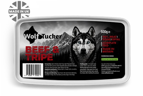 Wolf Tucker Beef & Tripe Meal (500g)