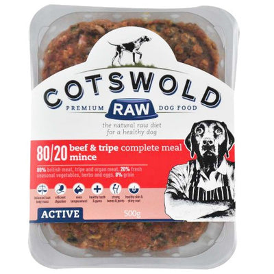 Beef & Tripe Mince - 80/20 ACTIVE