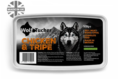 Wolf Tucker Chicken & Tripe Meal (500g)