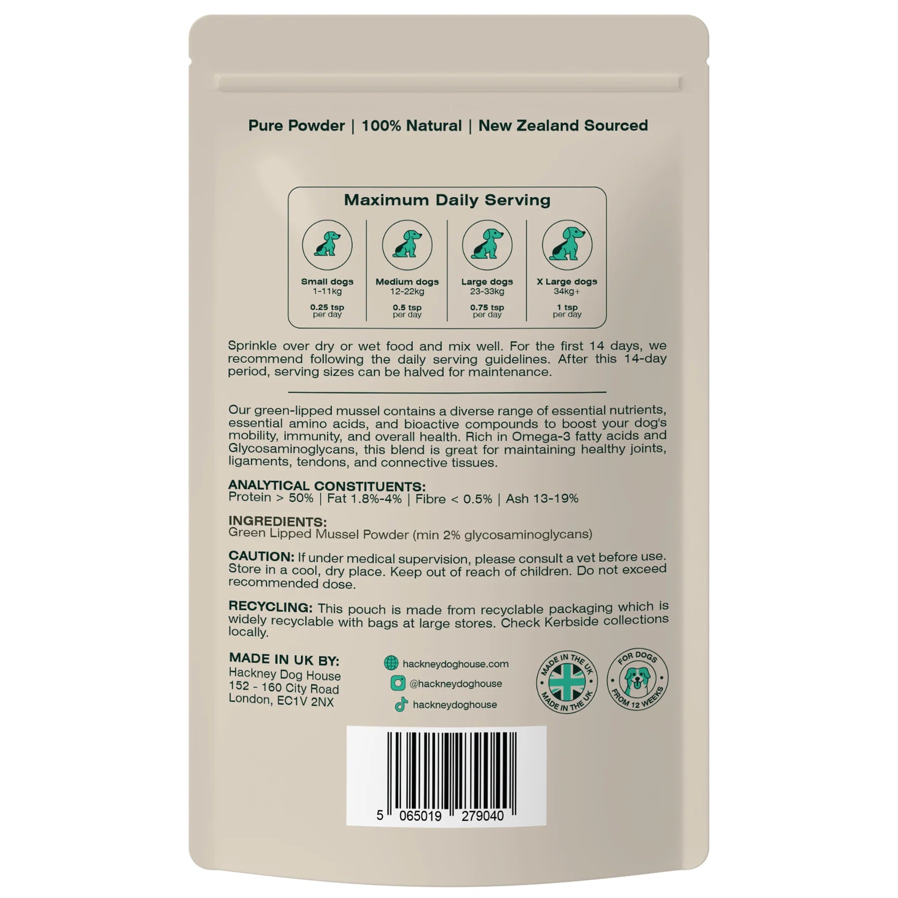 Green Lipped Mussel (excl. 20% VAT)