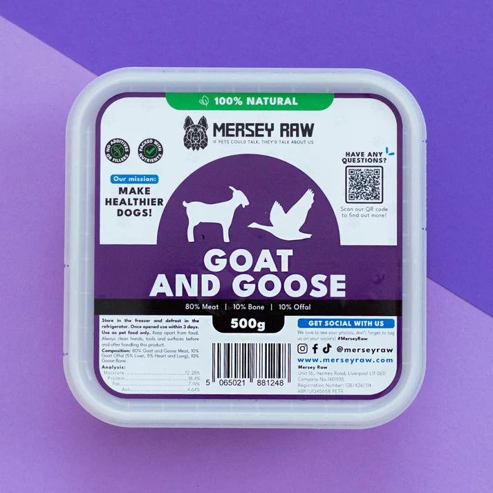 Goat & Goose Raw Dog Food - 500g
