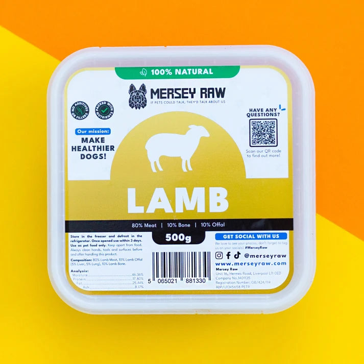 Lamb Raw Dog Food - 500g