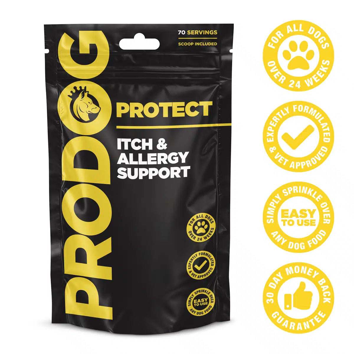 Protect Itchy Skin and Allergy Support Supplement For Dogs (excl VAT @ 20%)
