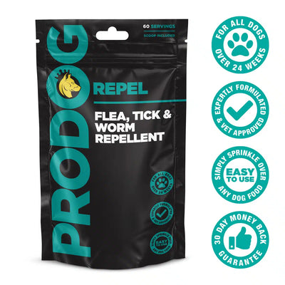 Repel Tick, Flea and Worm Repellent For Dogs (exc 20% VAT)