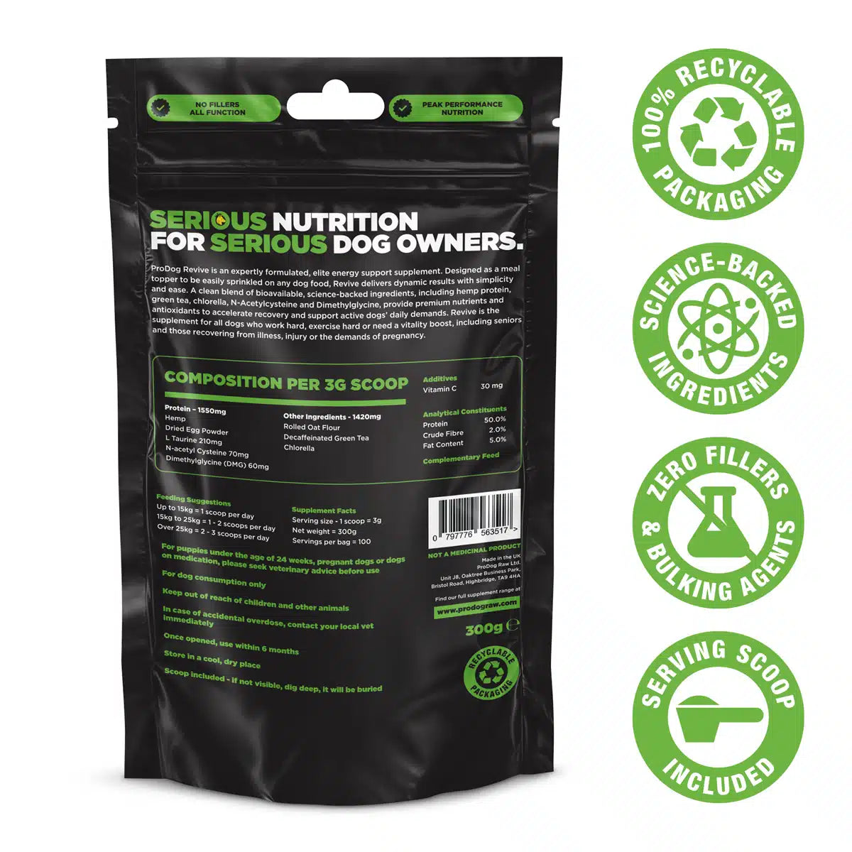 Revive Energy and Vitality Supplement For Dogs (excl VAT @ 20%)