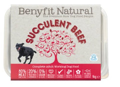 Succulent Beef Complete Adult Raw Working Dog Food