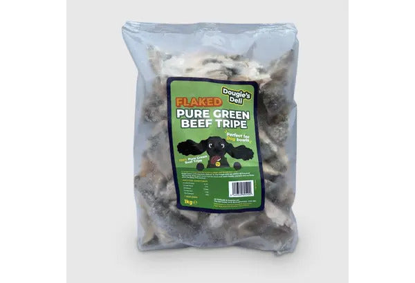Flaked Pure Green Beef Tripe - 1kg