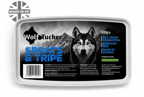 Wolf Tucker Sprats & Tripe Meal (500g)