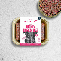 NATURAW Free Range Turkey, Tripe & Beef  OFFAL FREE - 500g