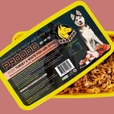 Pure Turkey and White Fish 80:10:10 Dog Food Meal