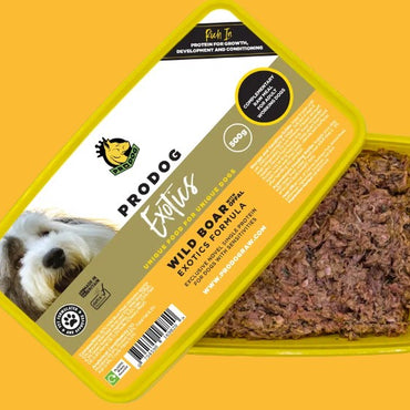 Wild Boar with Offal Raw Dog Food (Exotic Range)