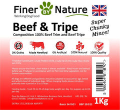 Beef & Tripe (no Bone)