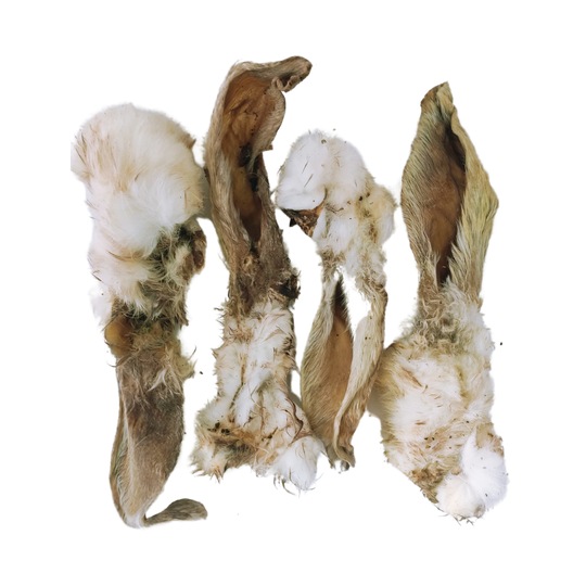 Air Dried Rabbit Ears with Fur