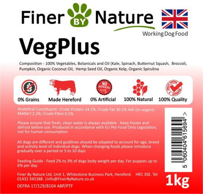 VegPlus - Blend of vegtables & botanicals with a little oily