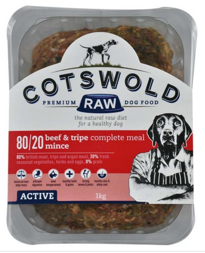 Beef & Tripe Mince - 80/20 ACTIVE